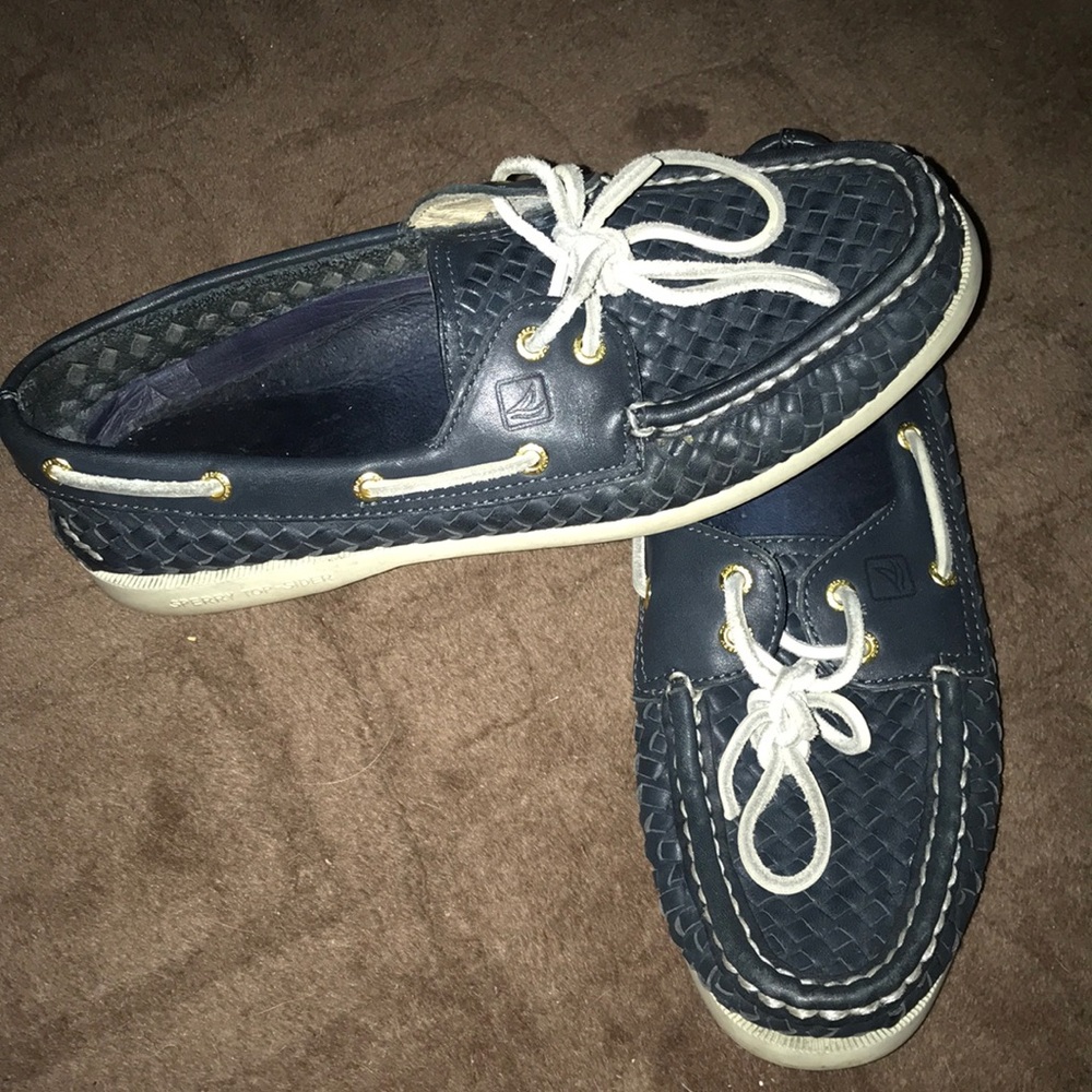 Barely worn Navy Sperrys